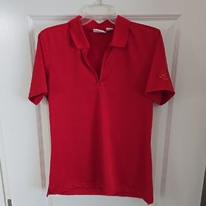 Vibrant Red Women's Polo Shirt